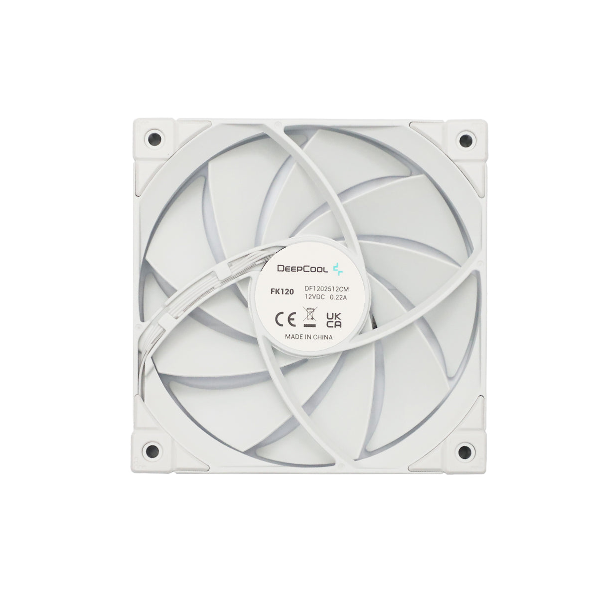 Deepcool FK120 120mm PWM Case Fan - OEM Packaging - White