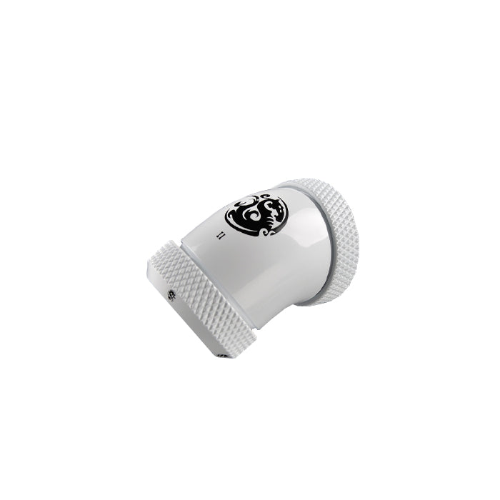 Bitspower 45-Degree Dual Multi-Link Fitting For OD 12mm - Deluxe White