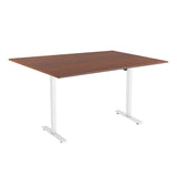 Lumi Commercial Grade Single-Motor Sit-Stand 1800x750mm Desk - Dark Walnut