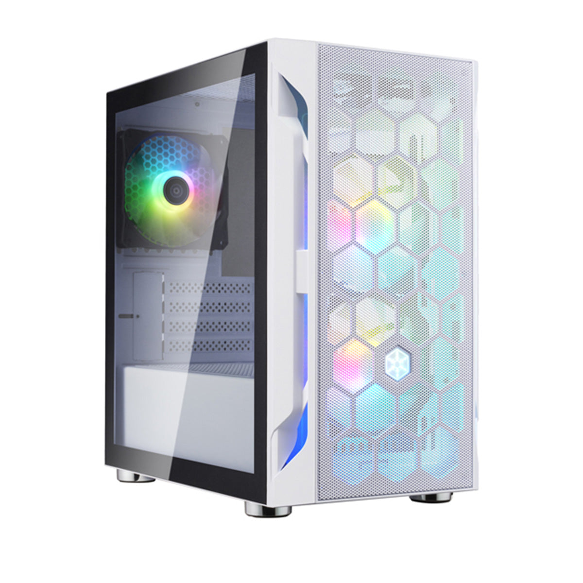 Silverstone FARA H1M PRO ARGB mATX Mid Tower Case - White