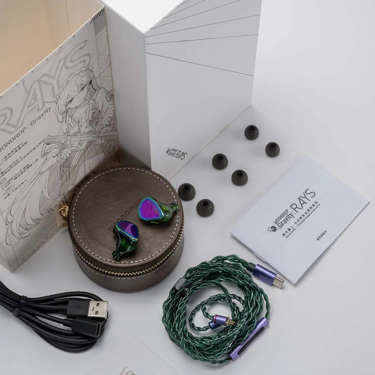 Moondrop Rays DSP IEM Hybrid Driver Gaming In-Ear Headphones