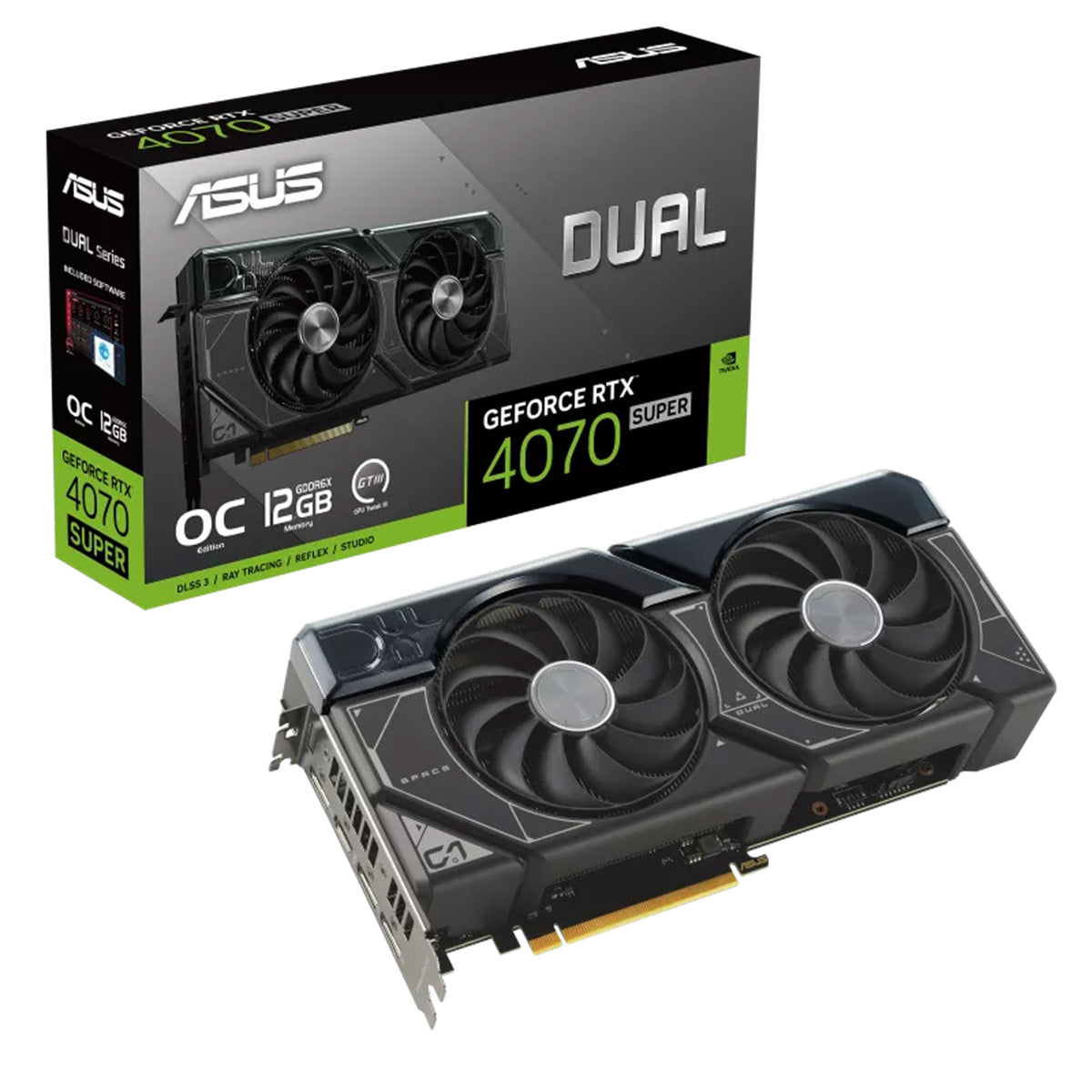 ASUS GeForce RTX 4070 SUPER DUAL OC 12GB Graphics Card