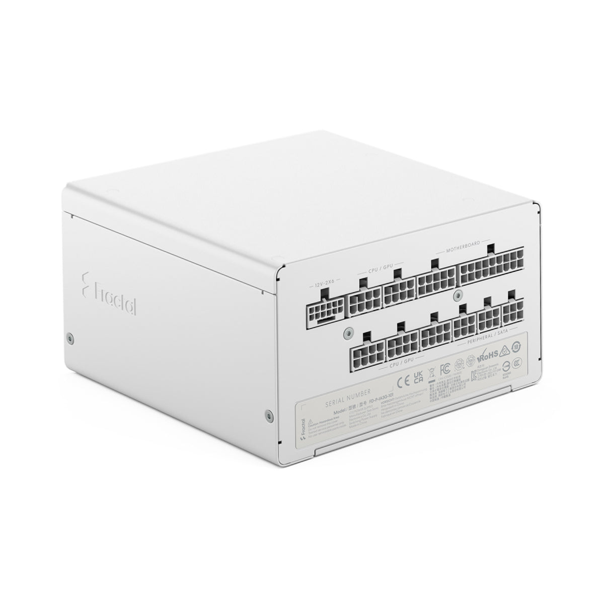 Fractal Design Ion 3 1000W 80 Plus Gold ATX 3.1 PCIE Gen 5 Fully Modular Power Supply - White
