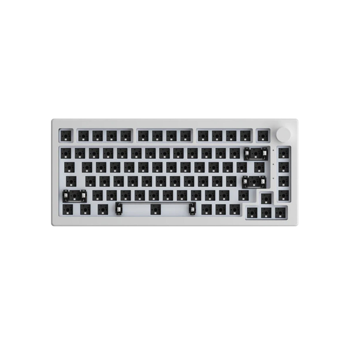 Akko 5075S VIA 75% RGB Barebones Mechanical Keyboard Kit - Moonlight White