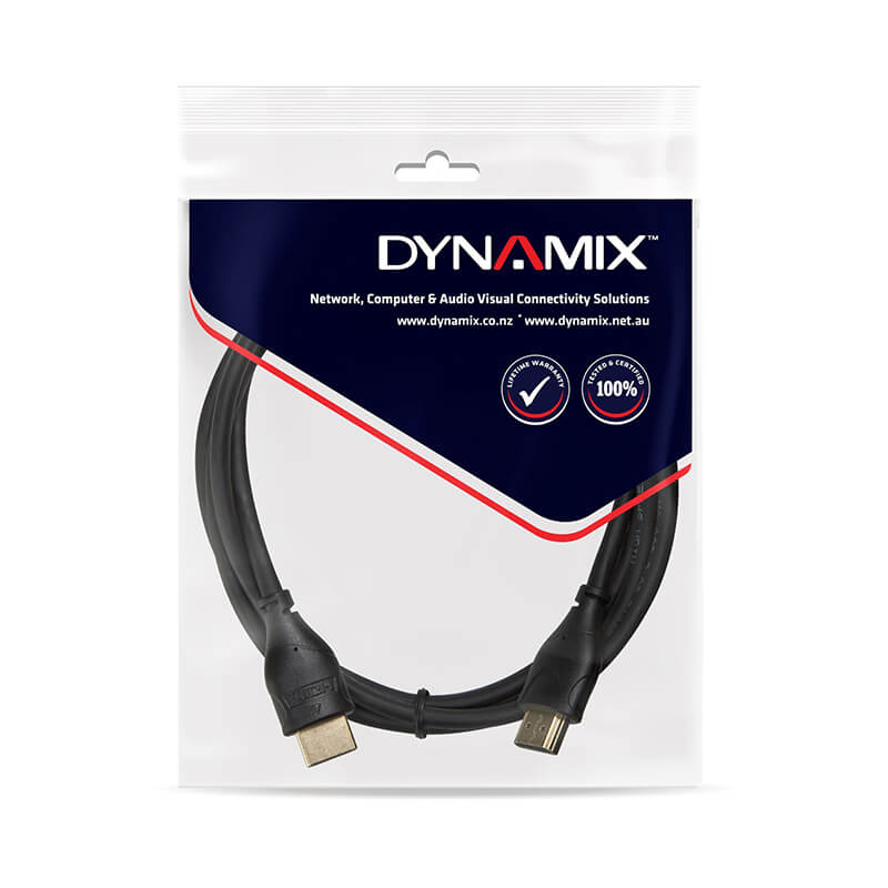 Dynamix HDMI 10Gbs Slimline High Speed Cable with Ethernet - 2M