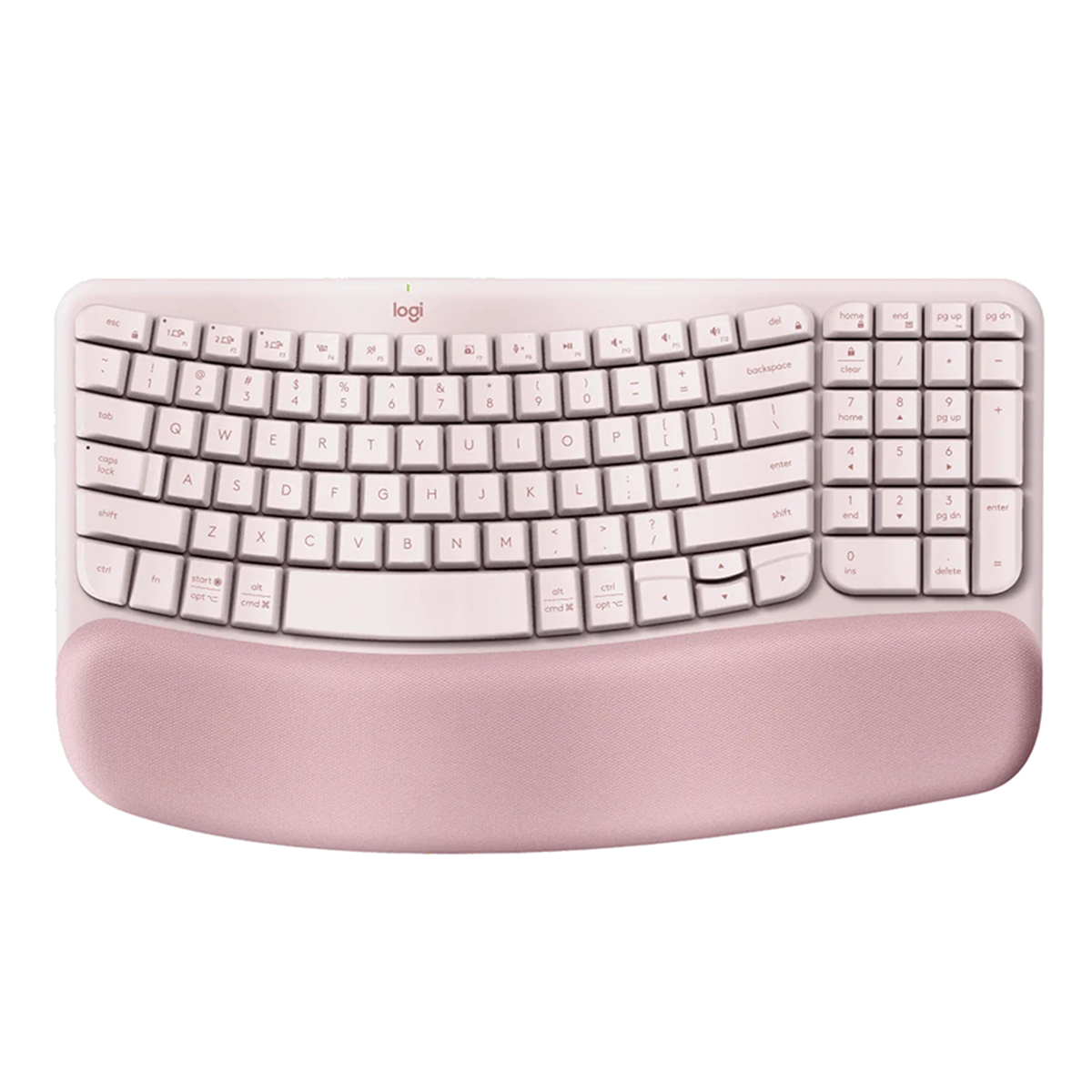 Logitech Wave Keys Wireless Ergonomic Keyboard - Rose