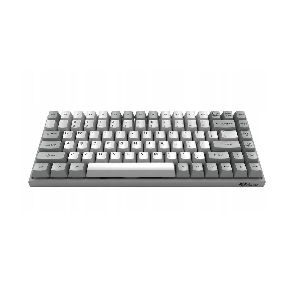 Akko 3084B Silent Muted Gray RGB Hot-Swappable Wireless Keyboard CS Jelly Purple Switch