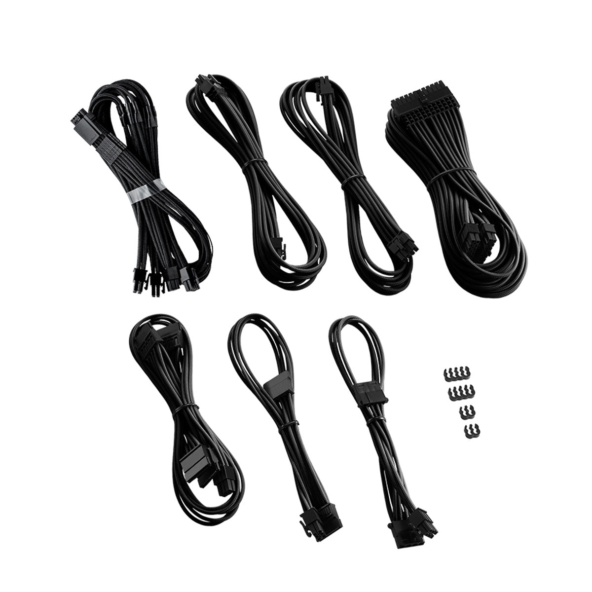 CableMod PRO ModMesh 12VHPWR C-Series RMi  RMx Sleeved Full Cable Kit - Black