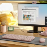 Logitech MK250 Compact Bluetooth Wireless Keyboard and Mouse Combo - Rose