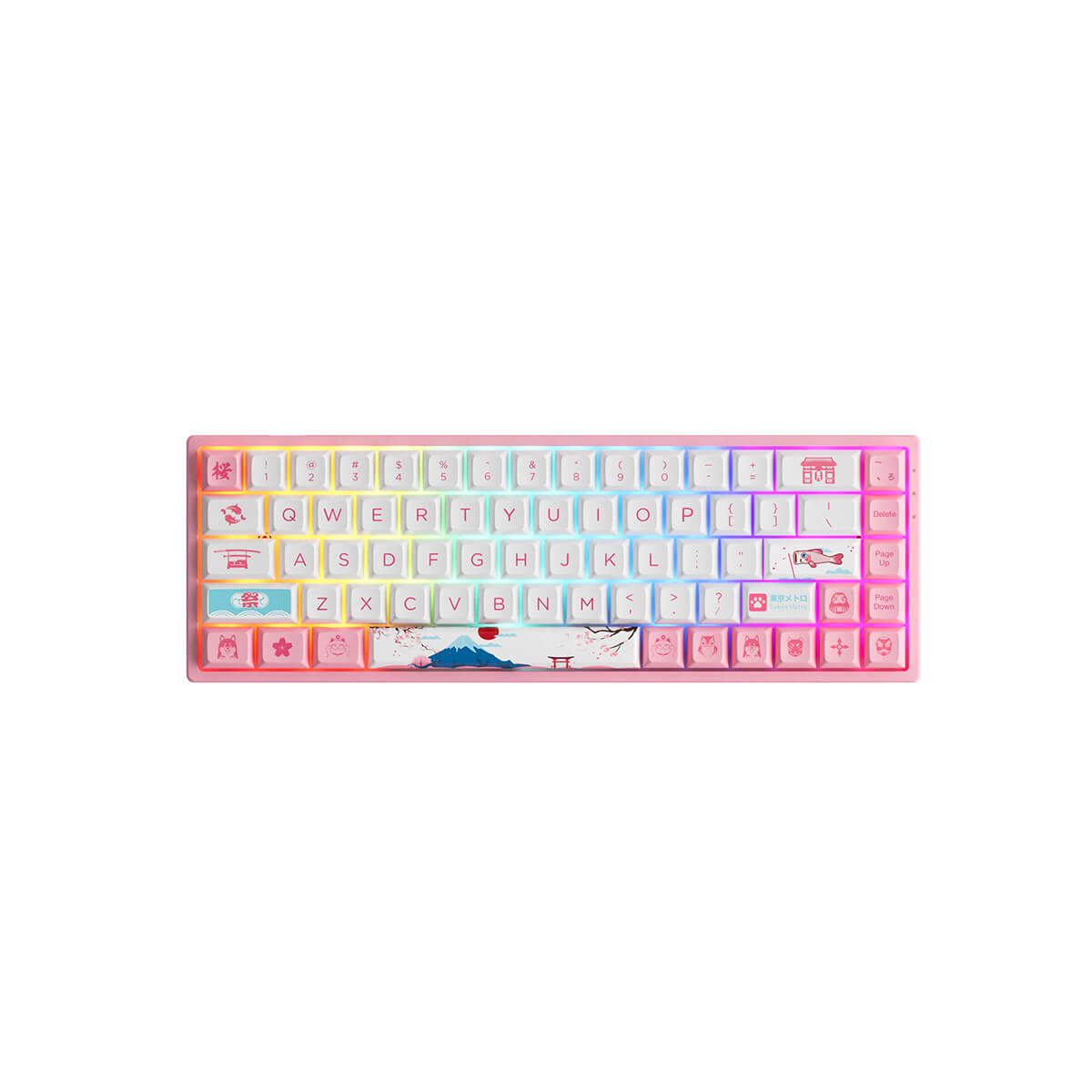 Akko 3068B Plus Sakura R2 Wireless RGB Hot-Swappable CS Jelly Pink Switch