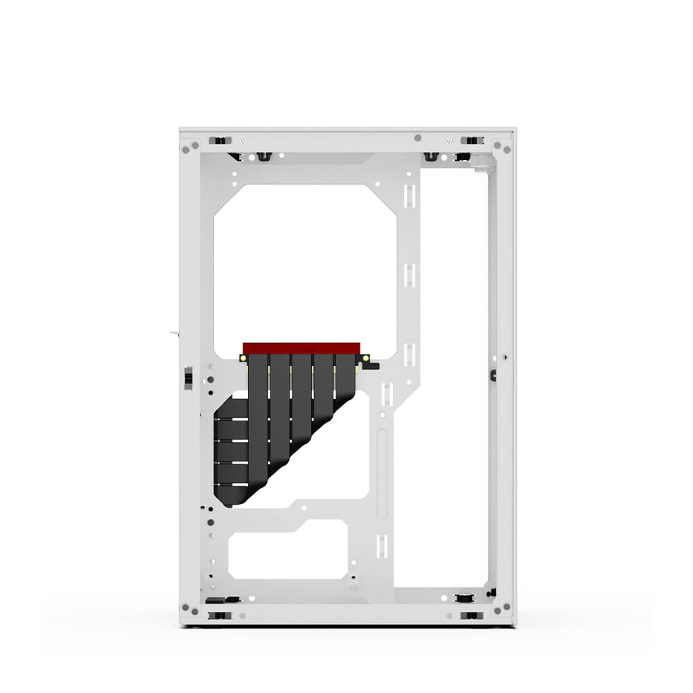 Ssupd Meshlicious Mini ITX Case - Full Mesh - White - PCIE 4.0