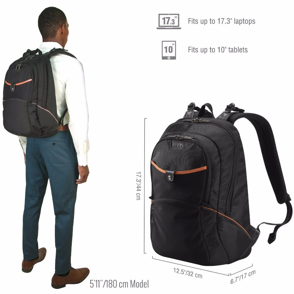 Everki Glide Laptop Backpack - Up to 17.3''