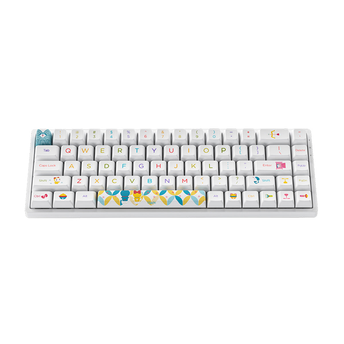 Akko 3068B Doraemon Rainbow Hot-Swappable Wireless RGB Keyboard CS Jelly Pink Switch