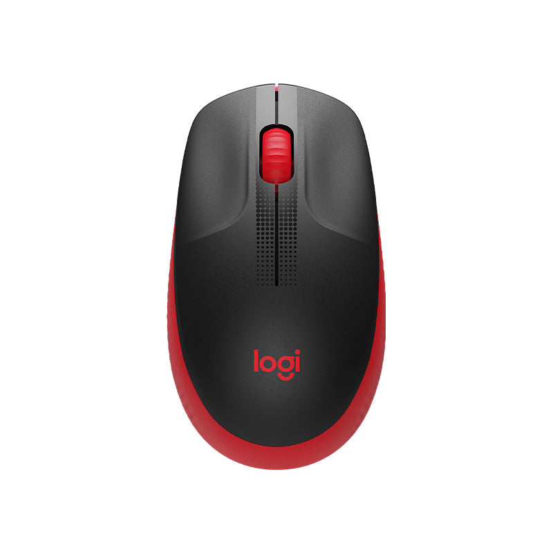 Logitech M190 Full Size Wireless Mouse Red