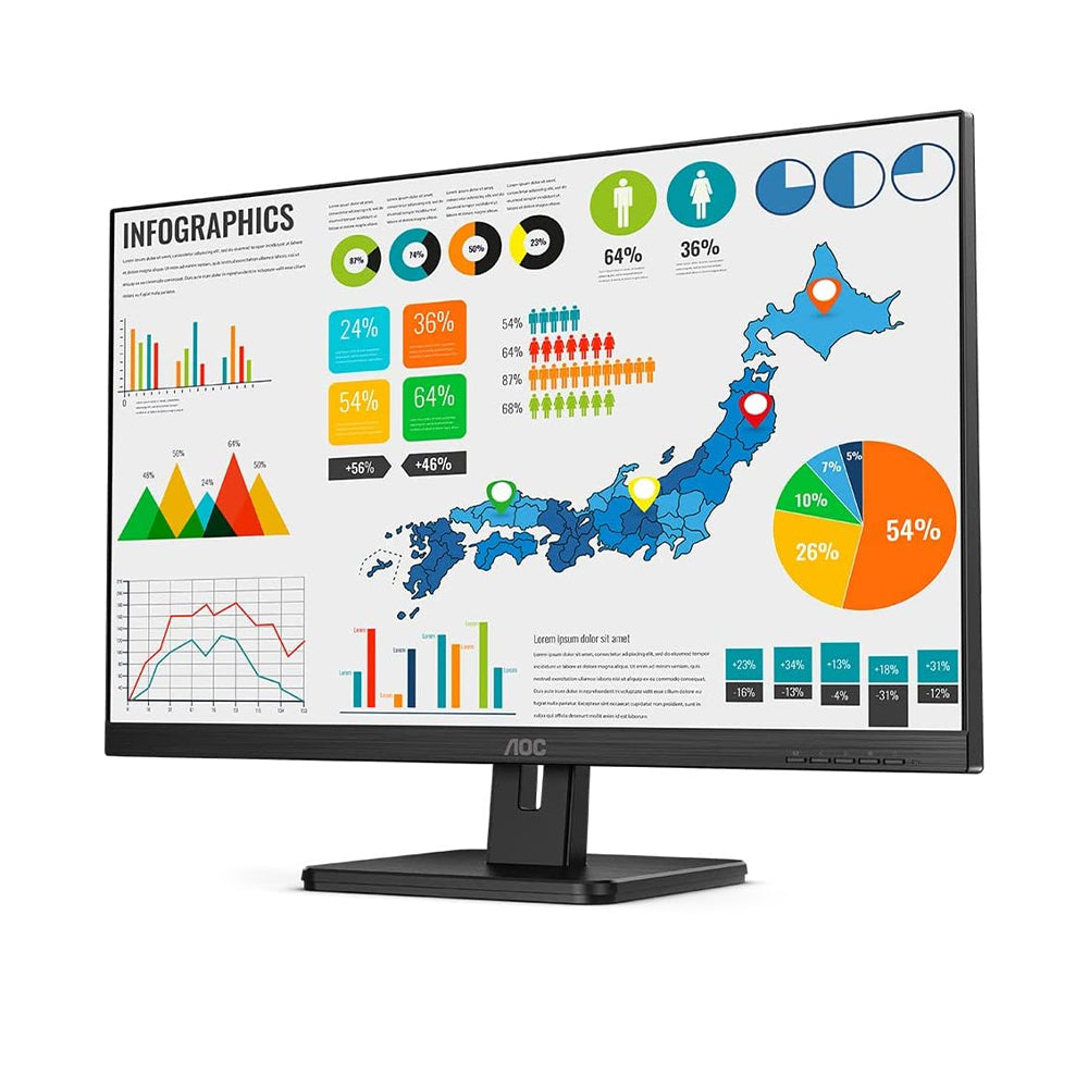 AOC 24E2QA 23.8" FHD IPS 60Hz Frameless Business Monitor