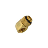 Bitspower Rotary 90-Degree Extender Fitting - True Brass