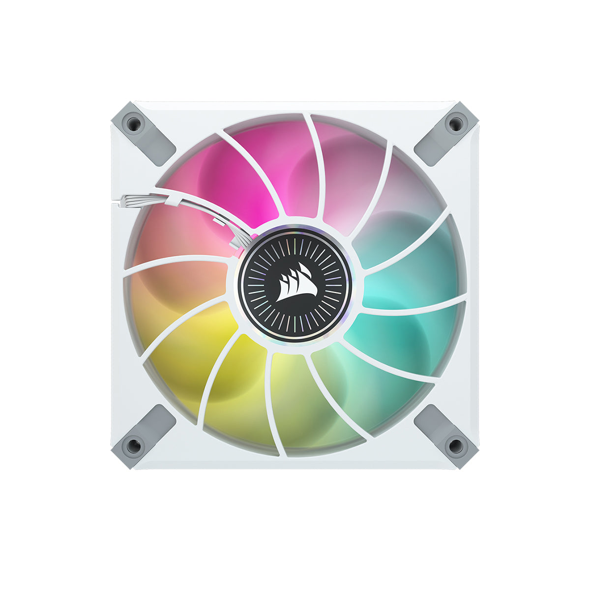 Corsair ML120 RGB ELITE WHITE 120mm Magnetic Levitation RGB Fan with AirGuide - Single Pack