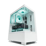 Qubit RR RX 7600 Ryzen 5 5500 Gaming PC - WHITE
