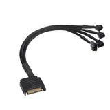 Internal SATA Power To 4 3 Pin/4 Pin Fan Power Adapter