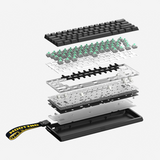 Wooting 60HE V2 60% Wired Aluminium Hall-Effect Gaming Keyboard Black - Split Spacebar