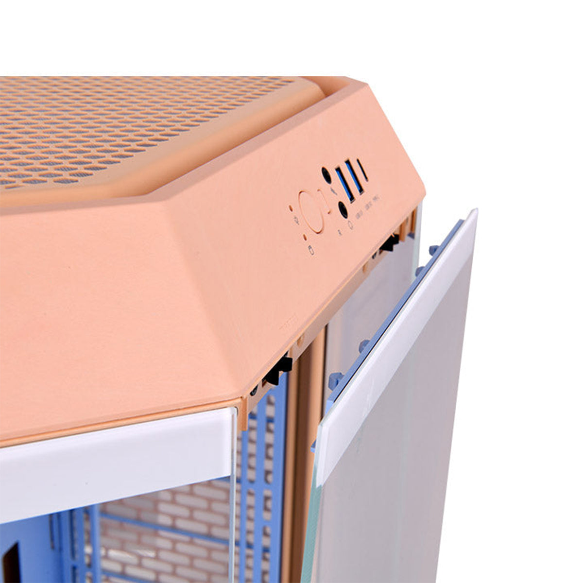 Thermaltake The Tower 300 Tempered Glass Micro Tower Case Peach Fuzz Edition