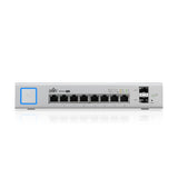 Ubiquiti UniFi Switch US-8-150W 8-Port Gigabit Managed PoE+ Switch with 8 x PoE/PoE+ (Max 150W) and 2 x SFP