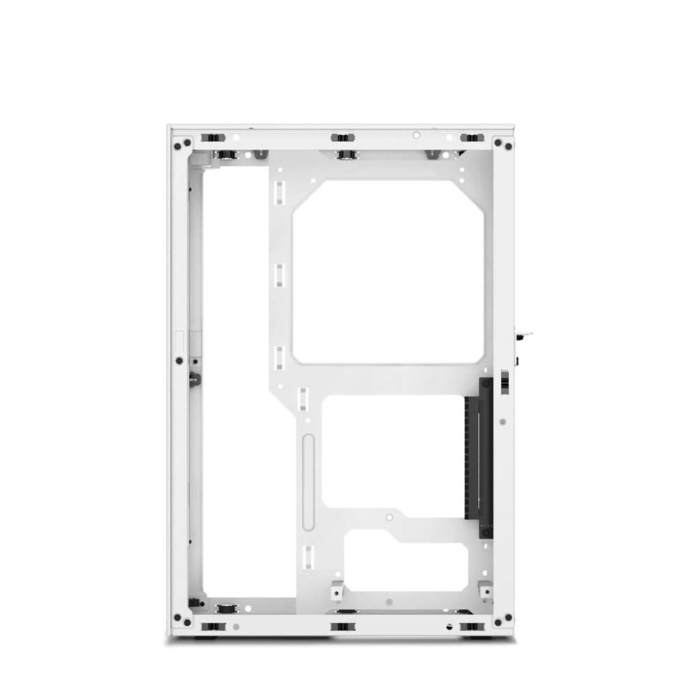 Ssupd Meshlicious Mini ITX Case - Tempered Glass - White - PCIE