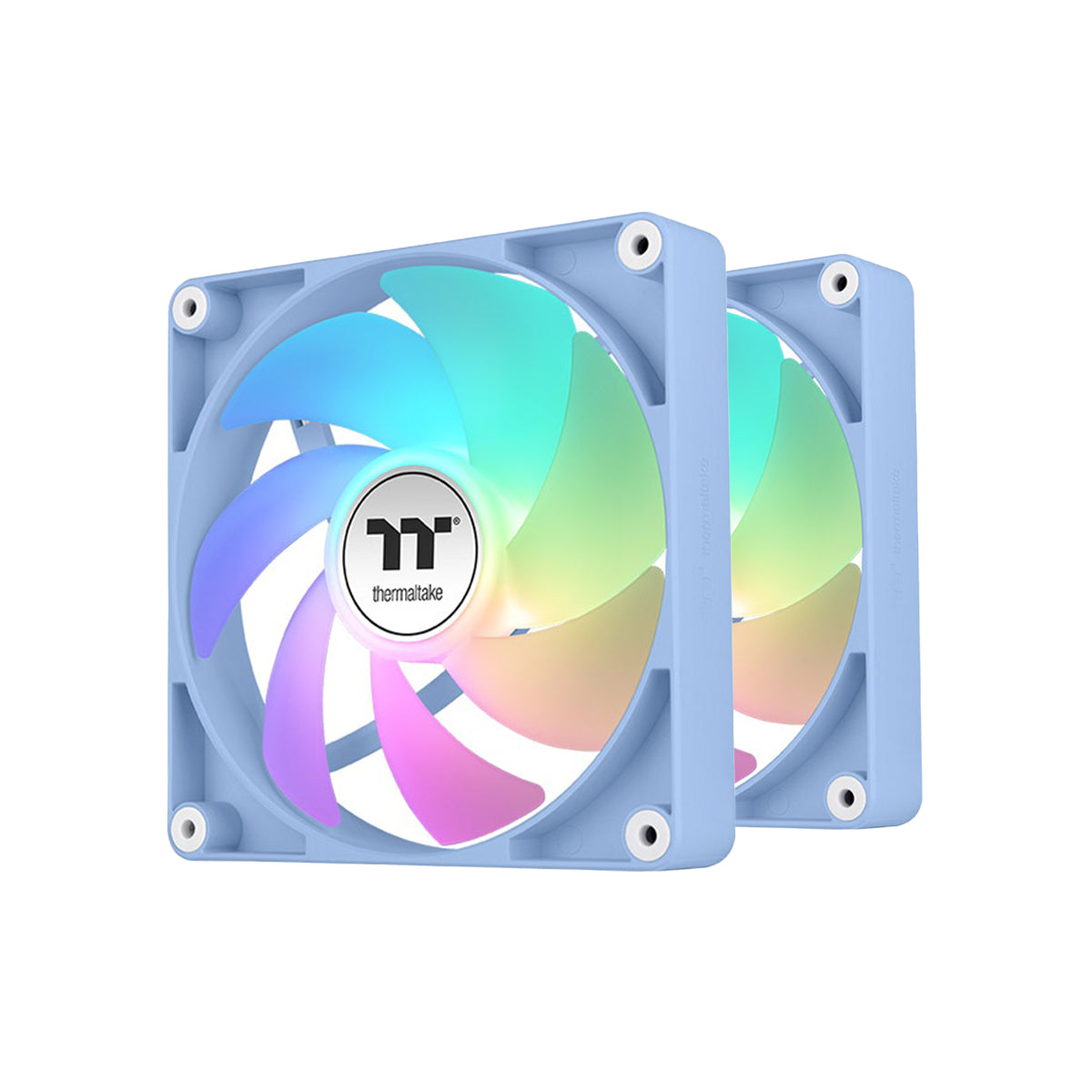 Thermaltake CT120 ARGB Sync Performance PWM Fan (up to 2000RPM) Hydrangea Blue Edition - 2 Fan Pack