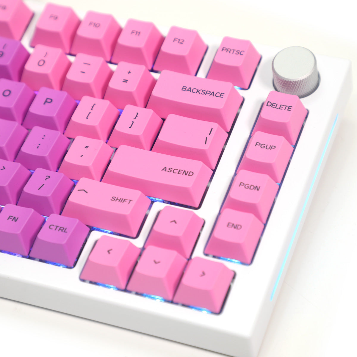 Glorious GMMK Pro 75% Custom Mechanical Keyboard Linear Switch - Lunar Blossom