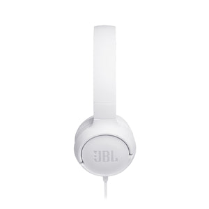 JBL Tune 500 Wired On-Ear Headphones - White