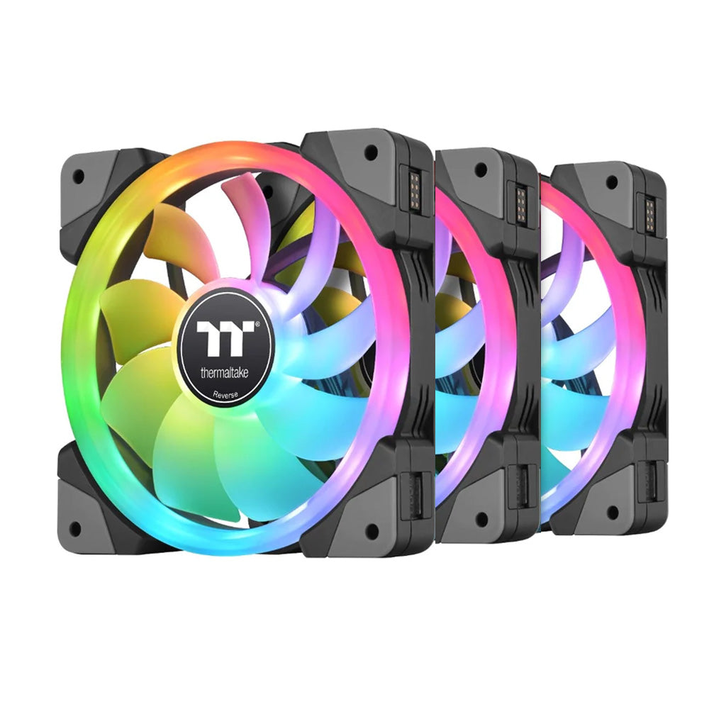 Thermaltake SWAFAN EX12 Magnetic PWM RGB Fan Black Edition - 3 Pack