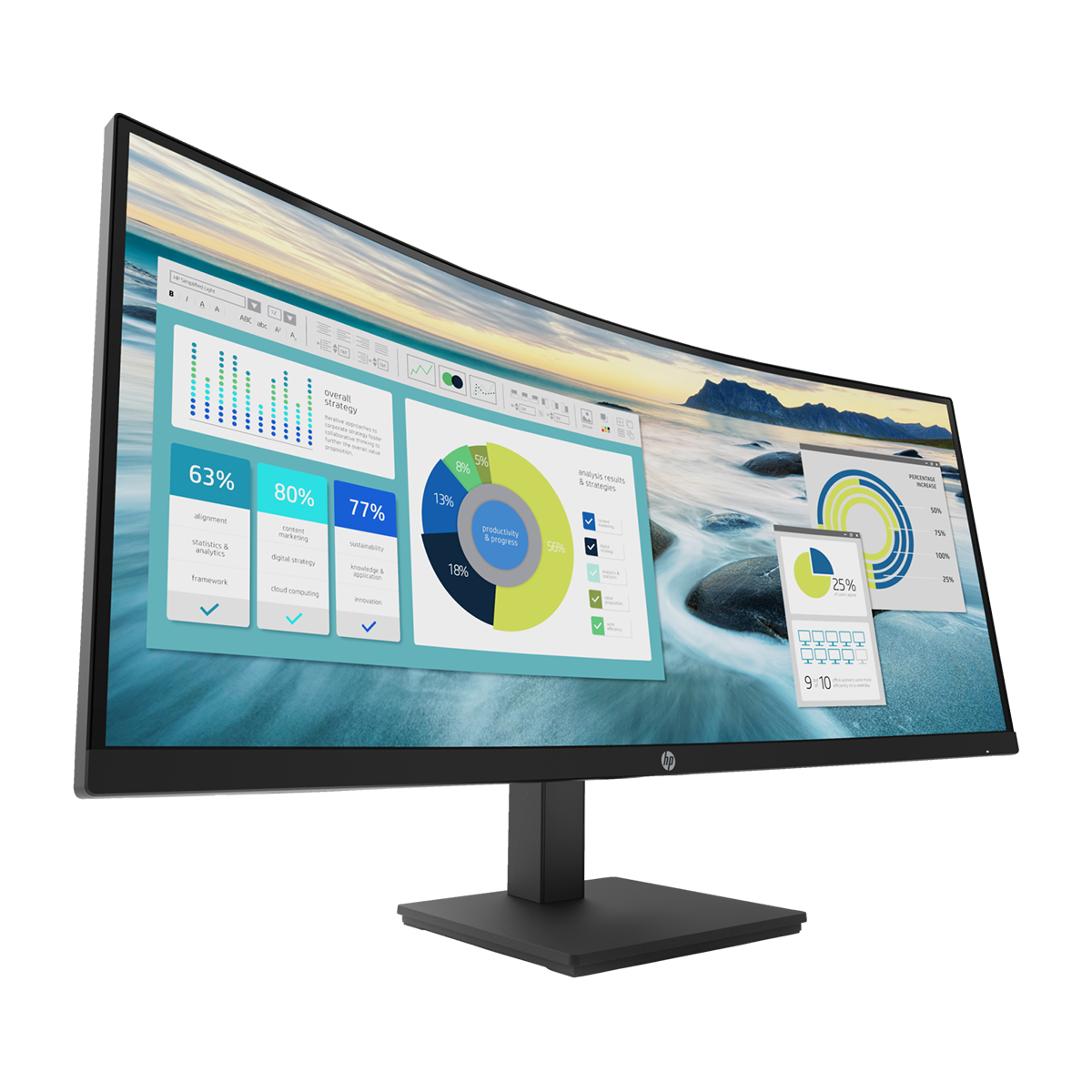 HP P34HC G4 34" QHD Ultrawide Monitor