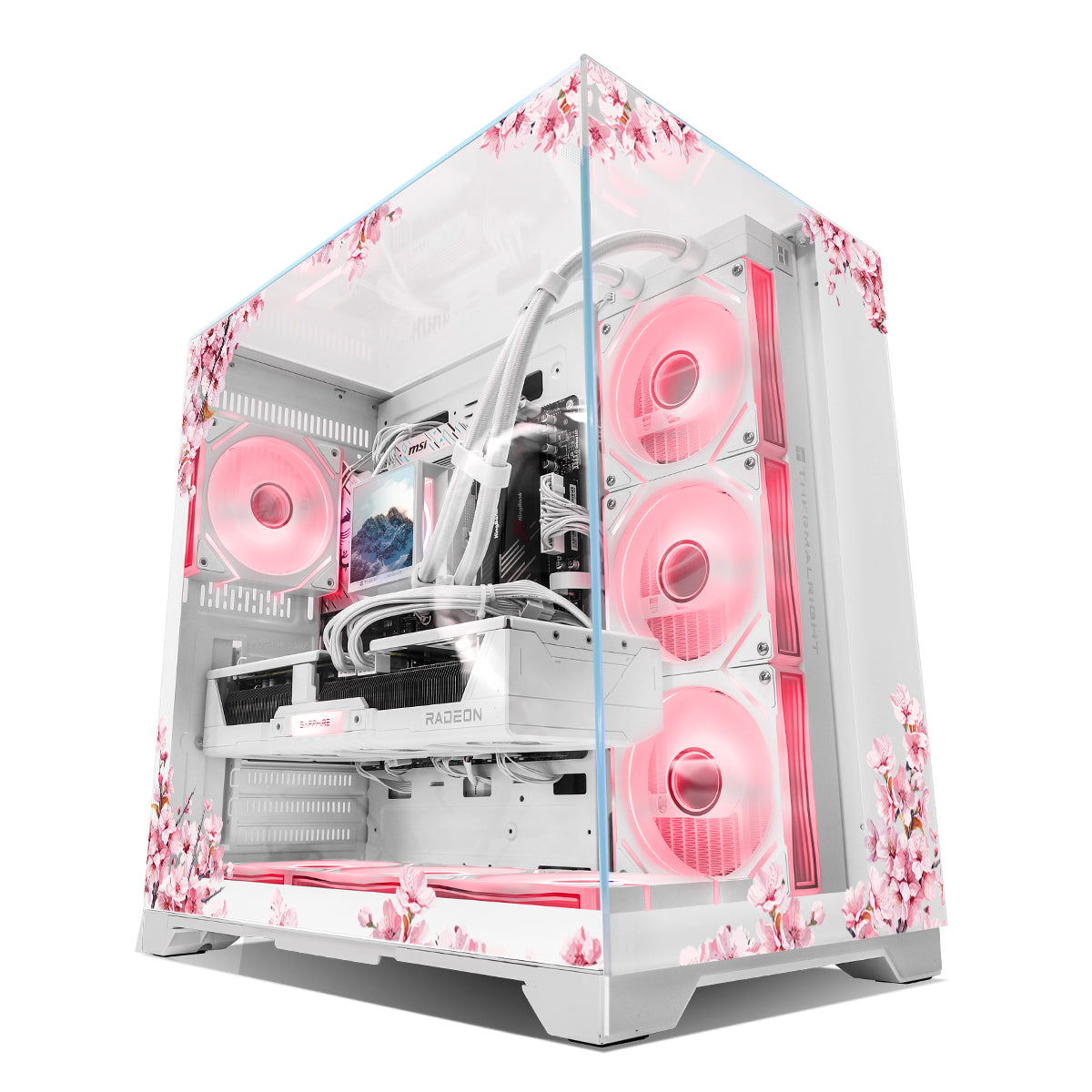 Equinox RX 9070 XT Ryzen 7 9800X3D Gaming PC - Vision White