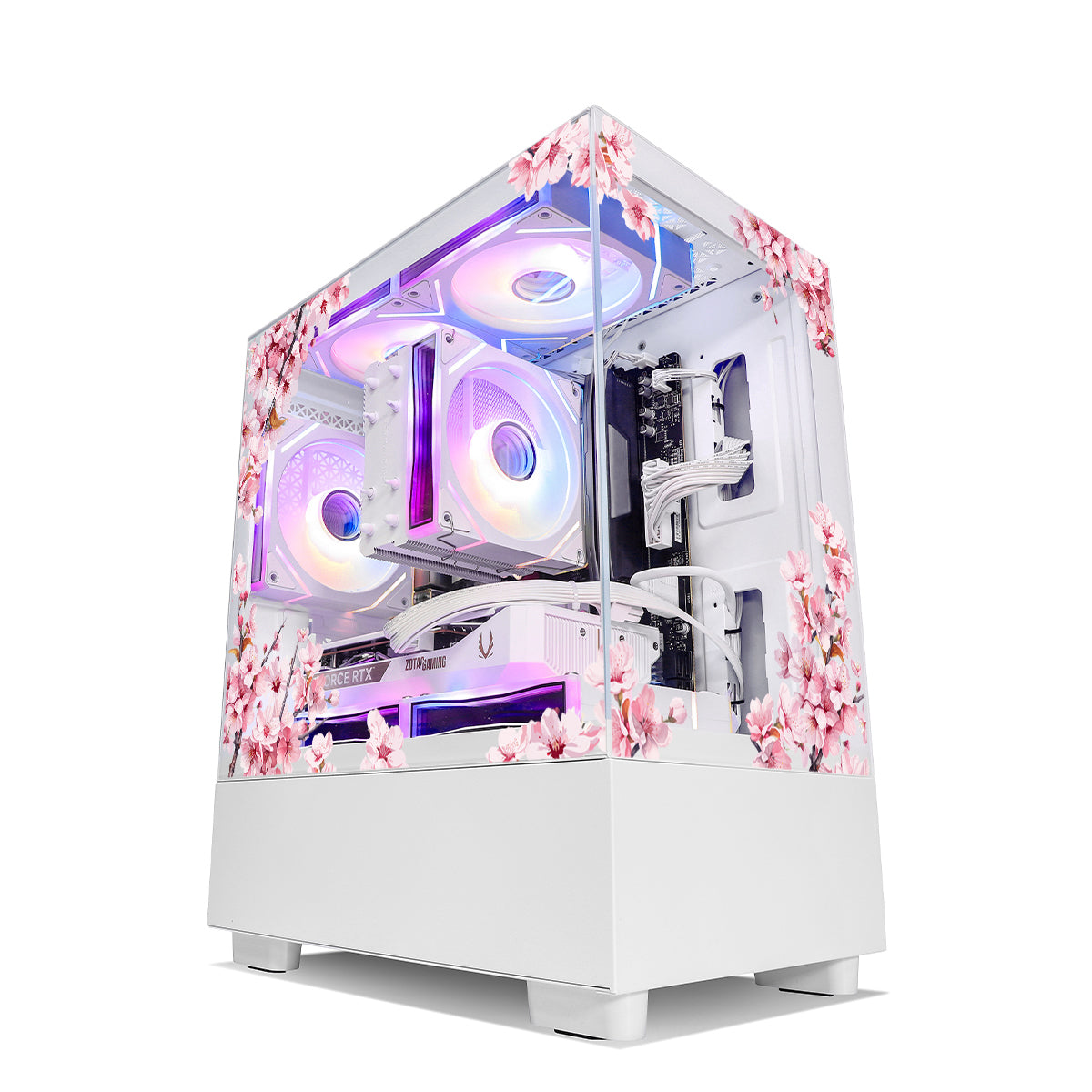 Qubit RTX 5050 Ryzen 5 5500 Gaming PC - White