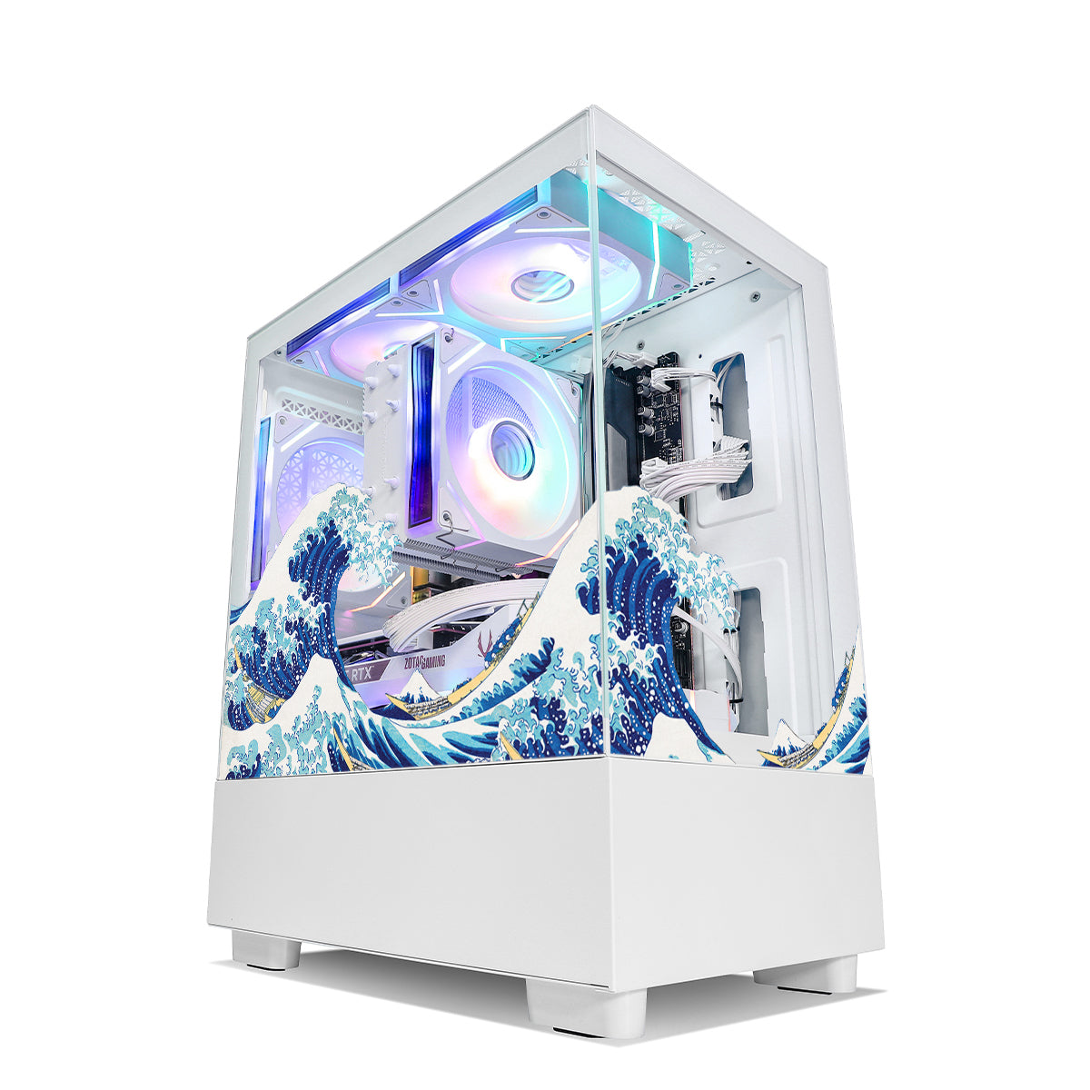 Qubit RTX 5050 Ryzen 5 5500 Gaming PC - White