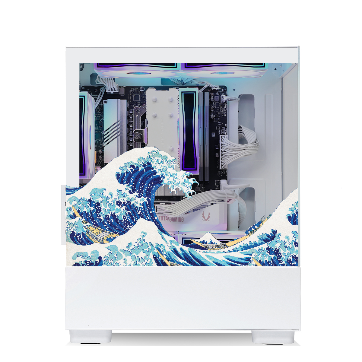 Qubit RTX 5050 Ryzen 5 5500 Gaming PC - White