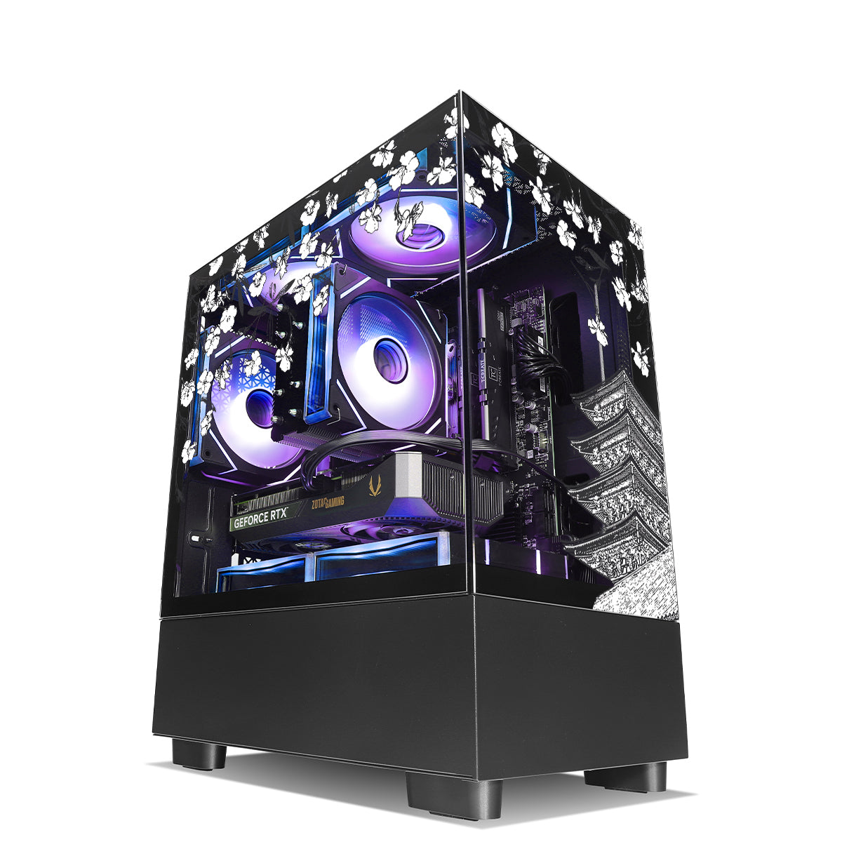 Qubit RTX 3050 Ryzen 5 5500 Gaming PC - Black