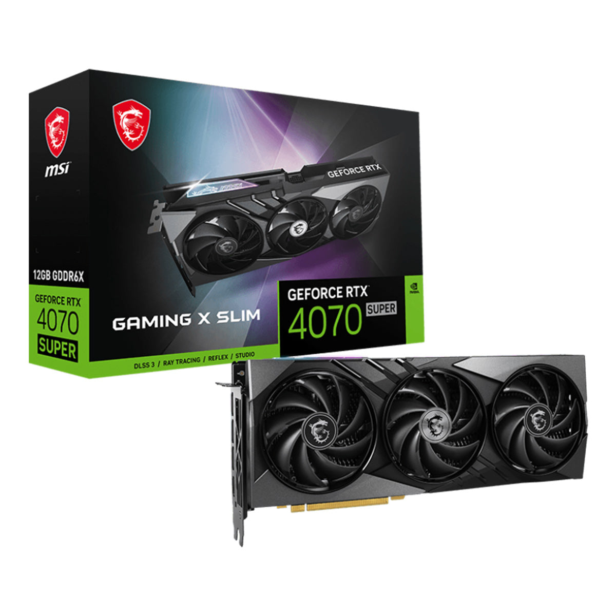 MSI GeForce RTX 4070 SUPER GAMING X SLIM 12GB Graphics Card