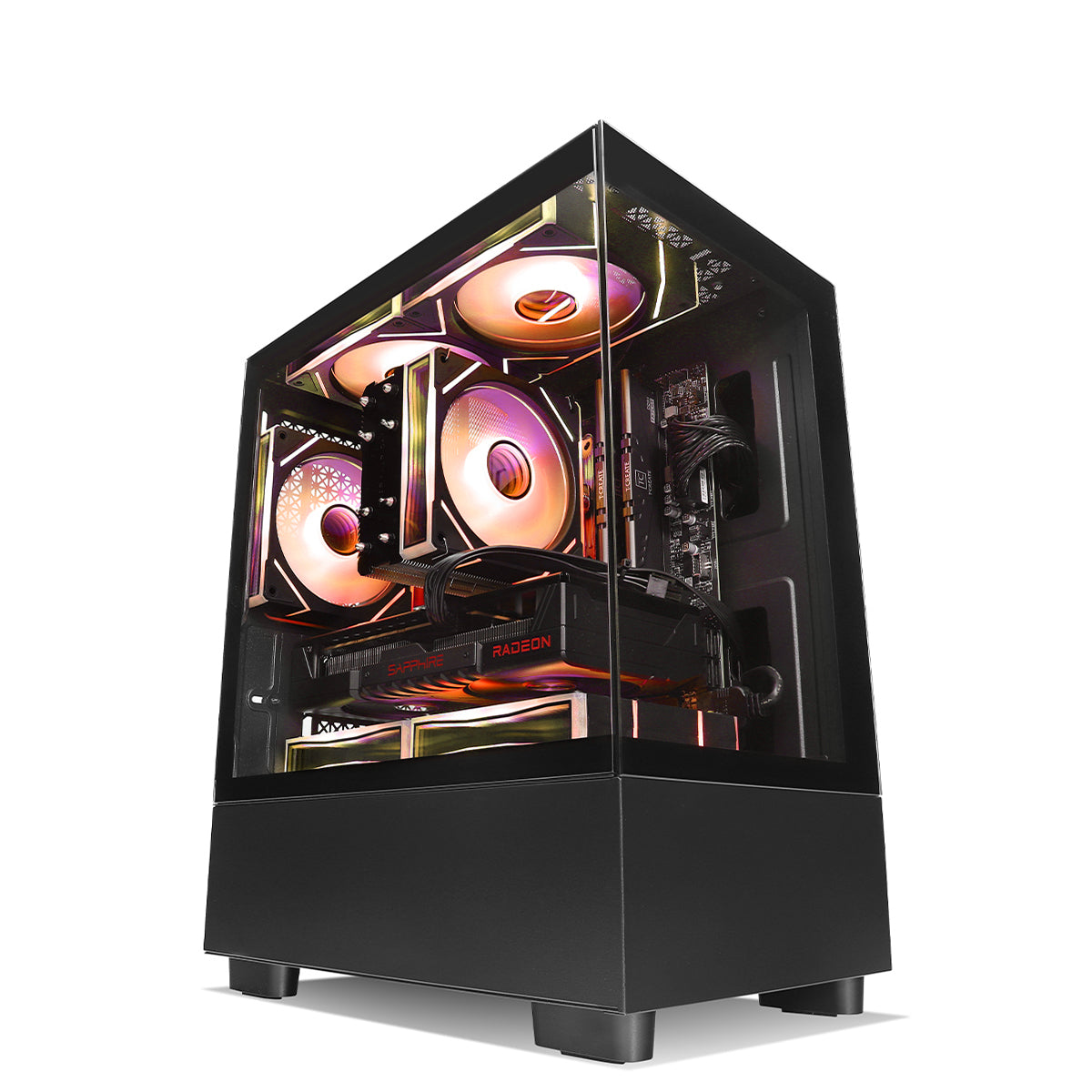 Qubit RR RX 9060 XT 8GB Ryzen 7 9700X Gaming PC