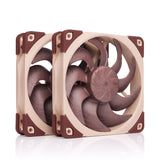 Noctua NF-A12x25 G2 PWM Sx2-PP 140mm 1500rpm Cooling Fan - Twin Pack