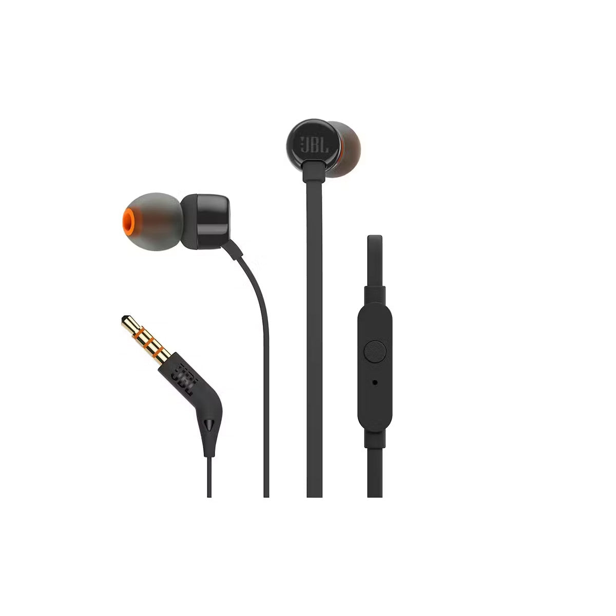 JBL Tune T110 Wired In-Ear Headphones - Black