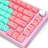 Glorious GMMK Pro 75% Custom Mechanical Keyboard Linear Switch - Rose Silver