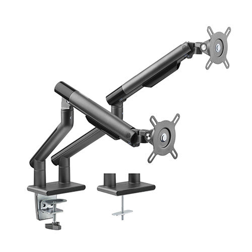 Lumi LDT49-C024 Double Aluminum Spring-Assisted Monitor Arm - Black