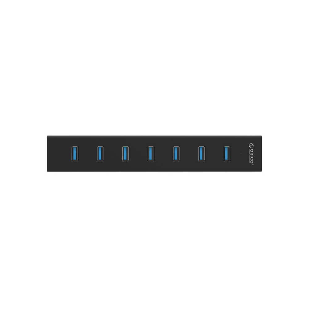 Orico 7 Port USB 3.0 HUB with Power Adapter (H7013-U3) - Black