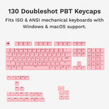 Glorious GPBT Basics Keycaps - Potion Pink