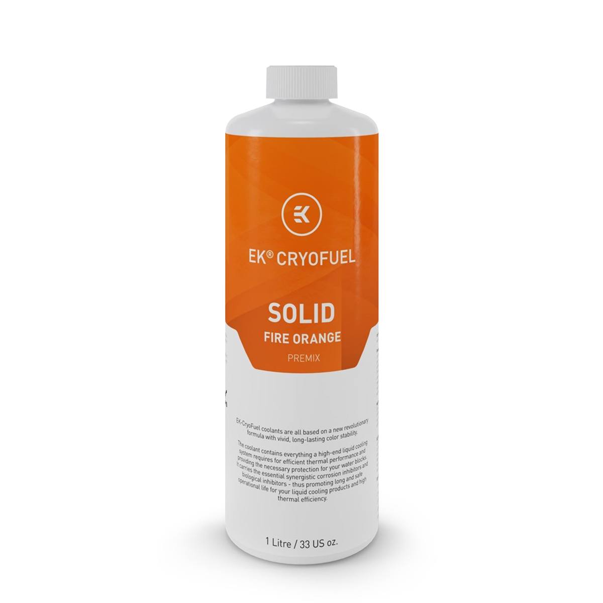 EKWB EK-CryoFuel Premix 1000mL Coolant - Solid Fire Orange