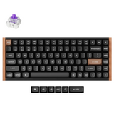 Keychron K2 HE 75% RGB Black/Wood Wireless Mechanical Keyboard - Nebula Switch