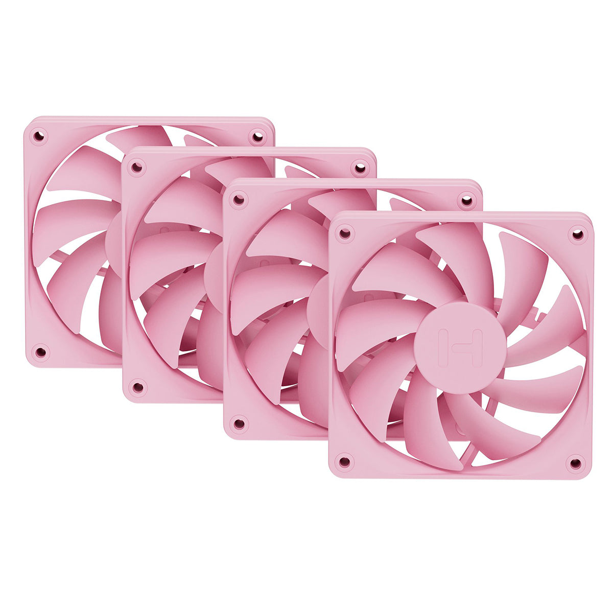 Hyte FA12 120mm PWM Fan 4 Pack - Strawberry Milk