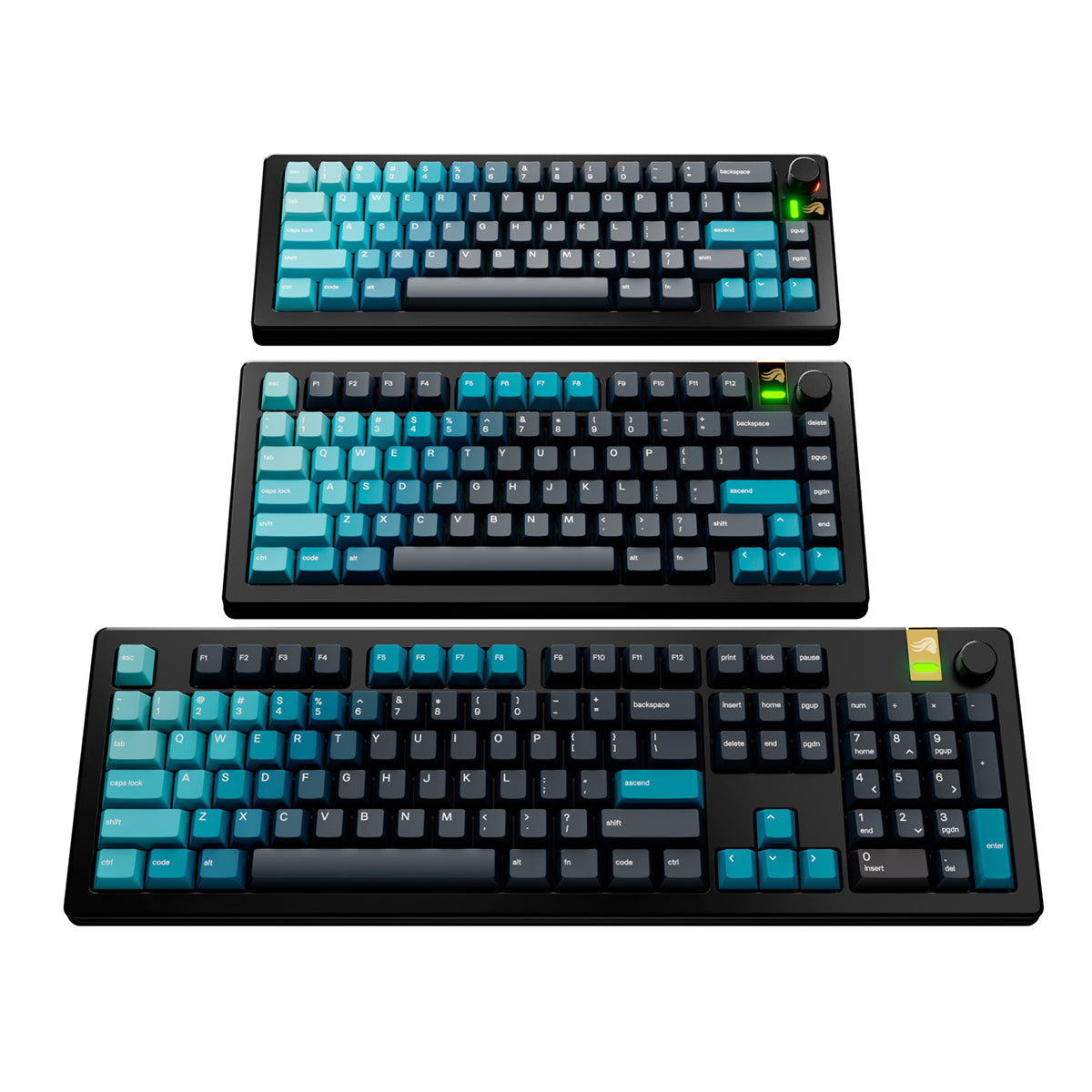 Glorious GPBT Gradient Keycaps - Celestial Ice
