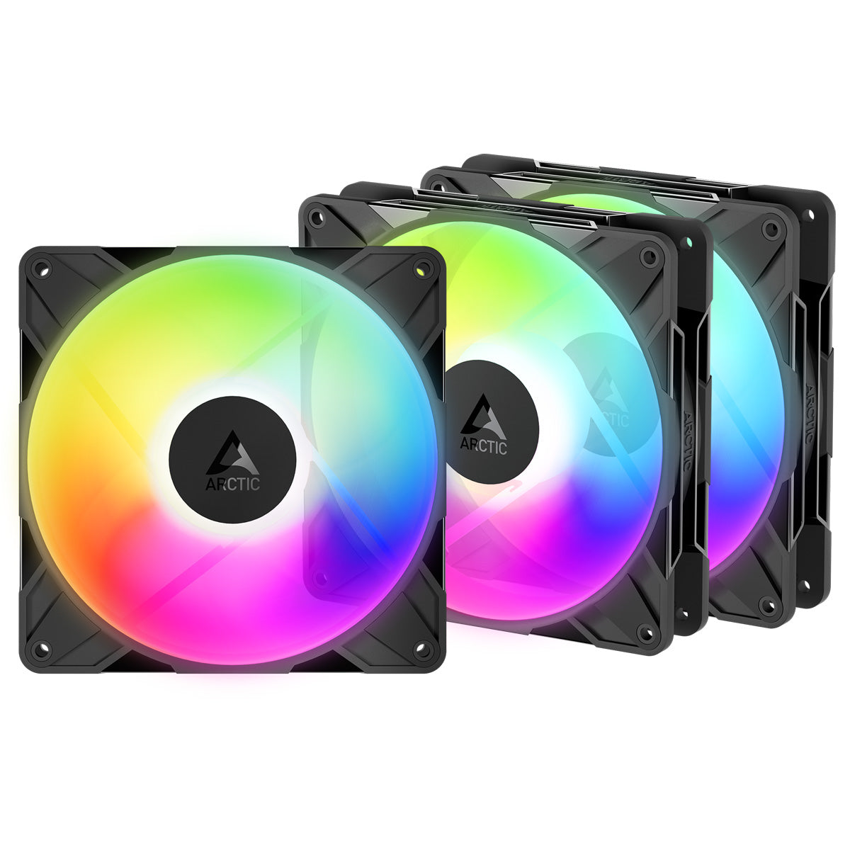 Arctic P14 PRO Reverse A-RGB 140mm Premium Cooling Fan Black - 3 Pack